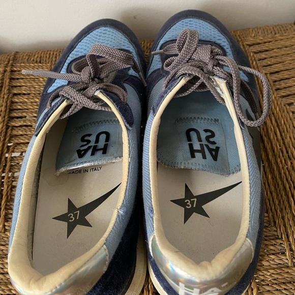 HAUS Golden Goose Shoes Women’s 7 Suede Blue and Black Star Sneakers - Picture 5 of 8